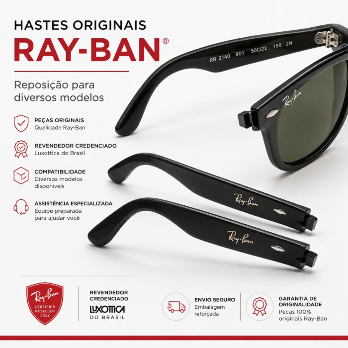 Reposição Hastes Ray-Ban Original