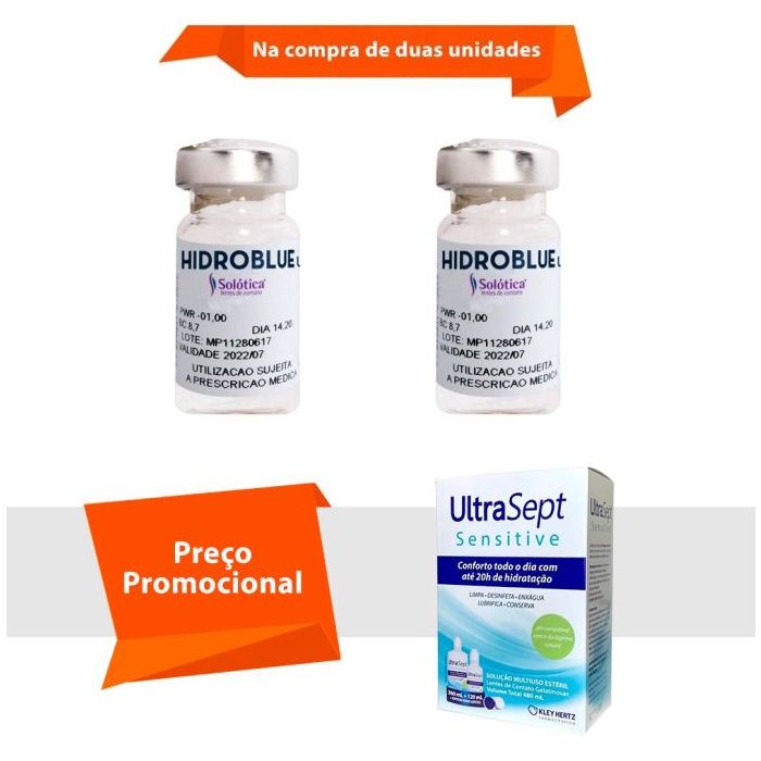 Combo Hidroblue UV com UltraSept Sensitive