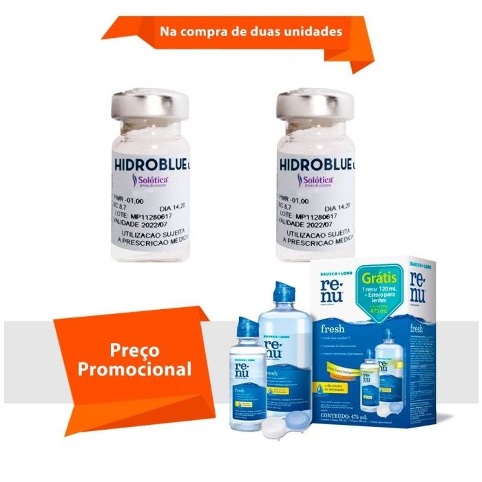 Combo Hidroblue UV Alto Grau com Renu Fresh
