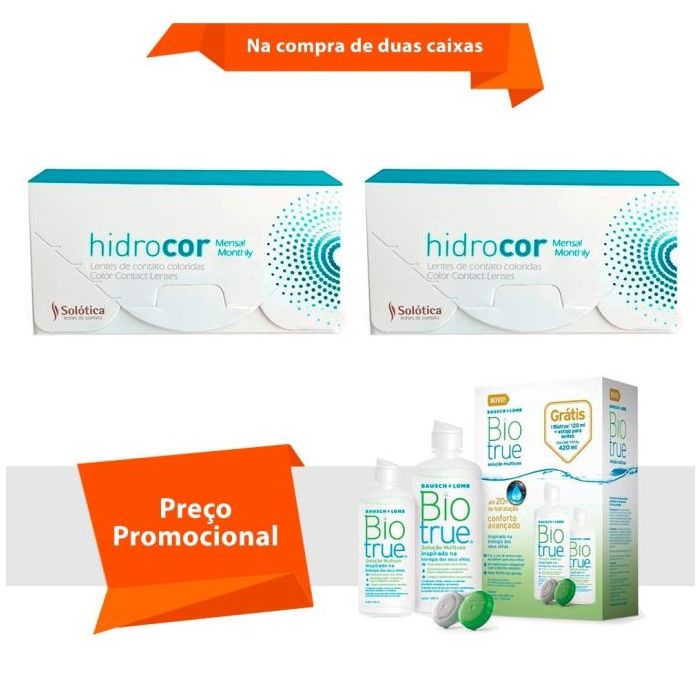 Combo Hidrocor Mensal Sem Grau com BioTrue