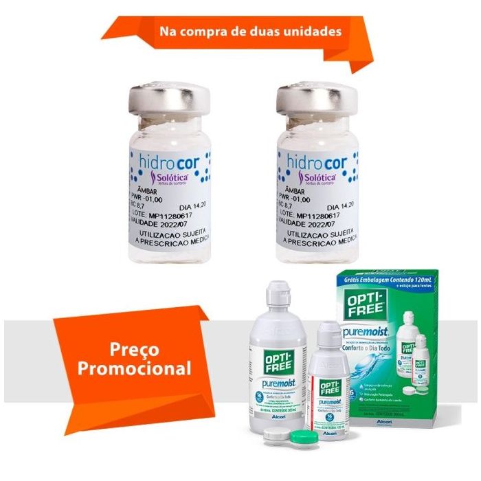 Combo Hidrocor Com Grau com Opti Free