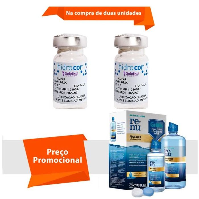 Combo Hidrocor Com Grau com Renu Advanced