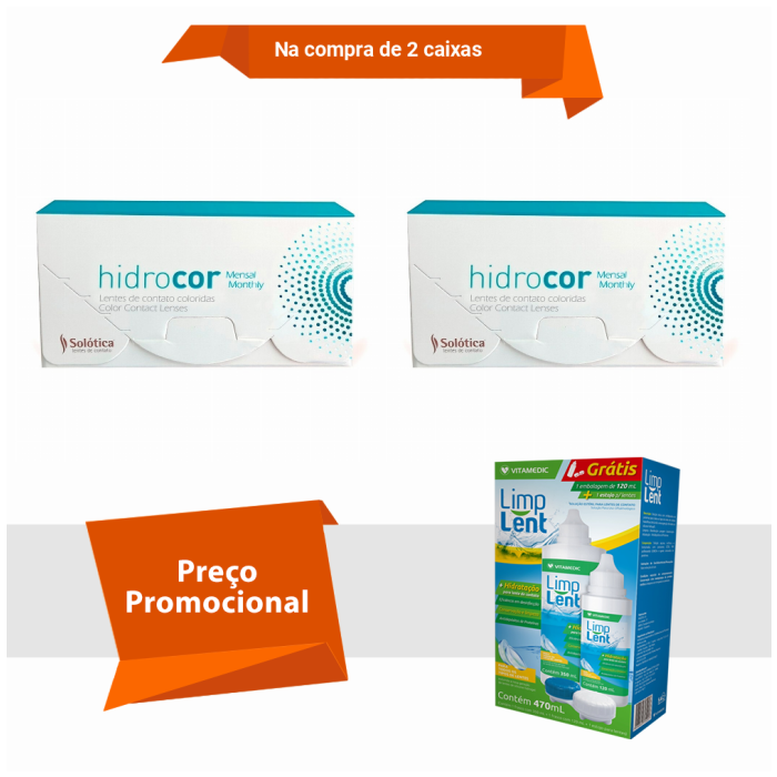 Combo Hidrocor Mensal Com Grau com Limp Lent