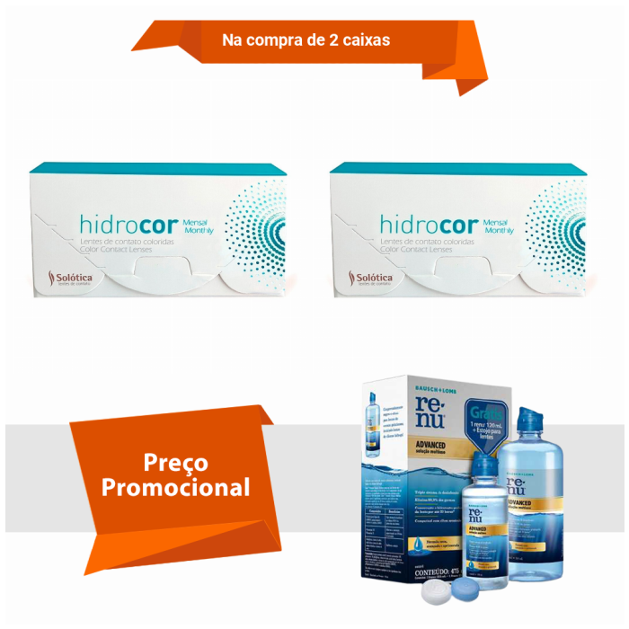 Combo Hidrocor Mensal Com Grau com Renu Advanced
