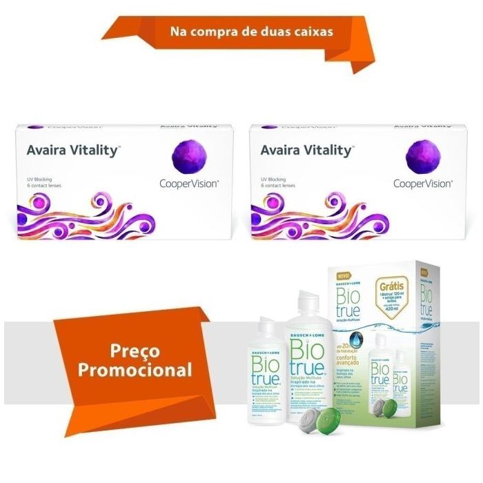 Combo Avaira Vitality com BioTrue