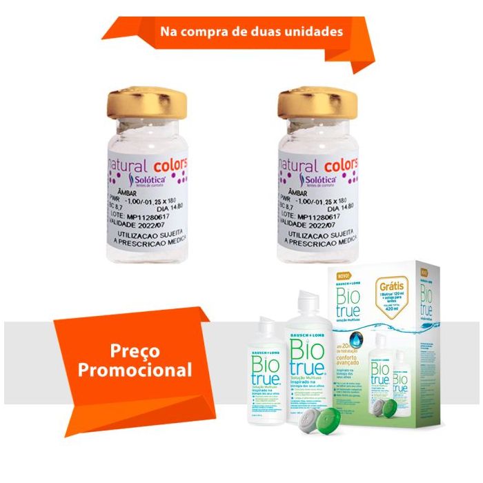 Combo Natural Colors Tórica para Astigmatismo Com Biotrue
