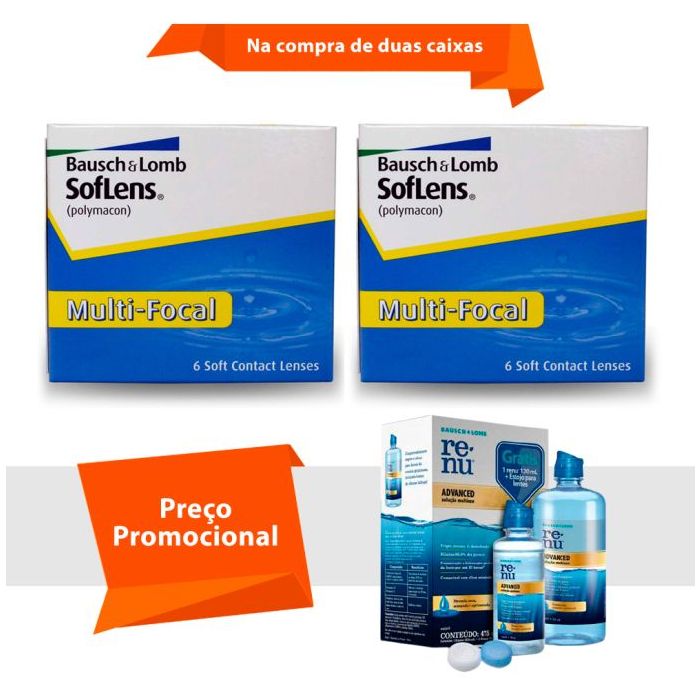 Combo Soflens Multifocal com Renu Advanced