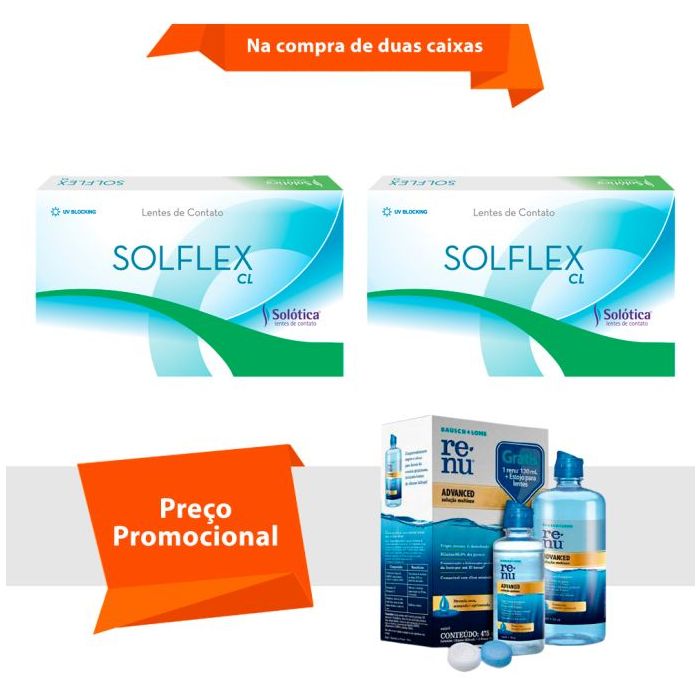 Combo Solflex CL Com Renu Advanced