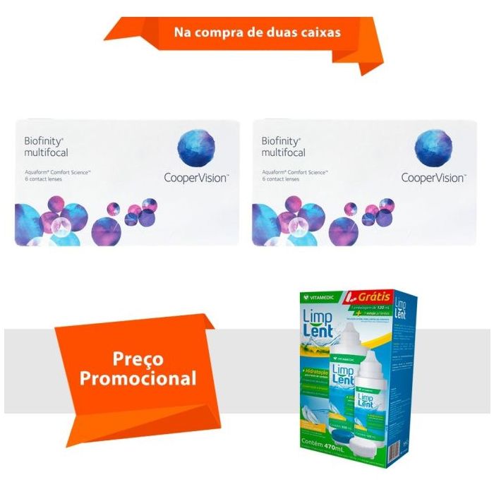 Combo Biofinity Multifocal com Limp Lent