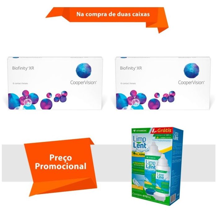 Combo Biofinity XR com Limp Lent