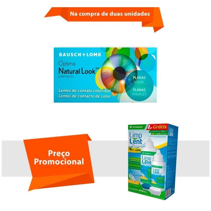 Combo Optima Natural Look Sem Grau com Limp Lent