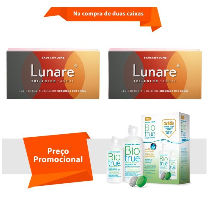 Combo Lunare Tri-Kolor Anual com Grau com Biotrue