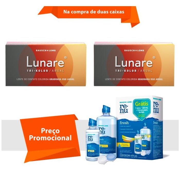 Combo Lunare Tri-Kolor Anual com Grau com Renu Fresh