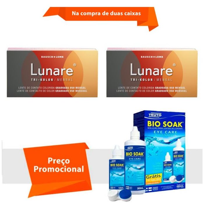 Combo Lunare Tri-Kolor Mensal com Grau com Bio Soak