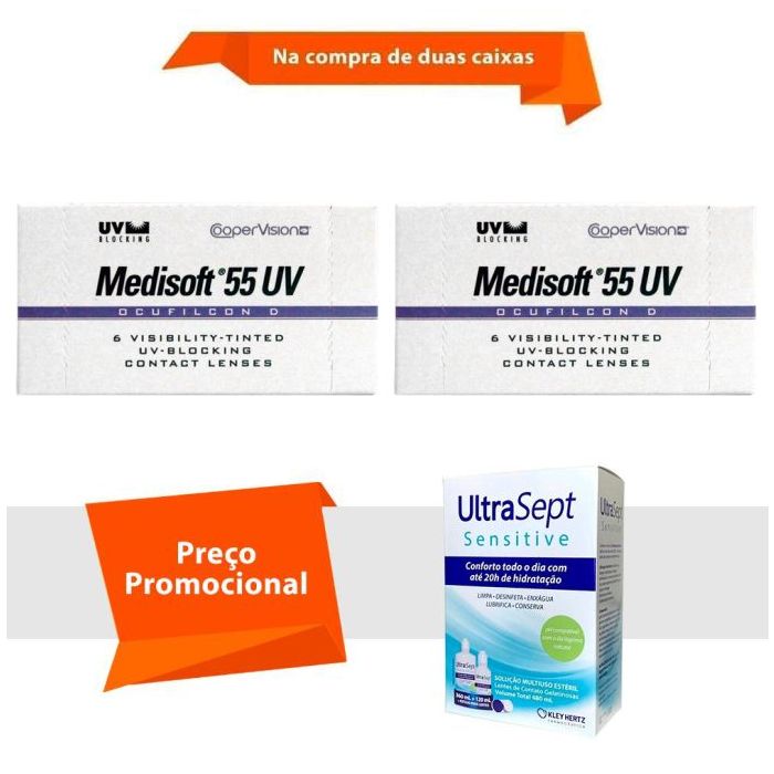 Combo Medisoft 55 Uv com Ultrasept Sensitive