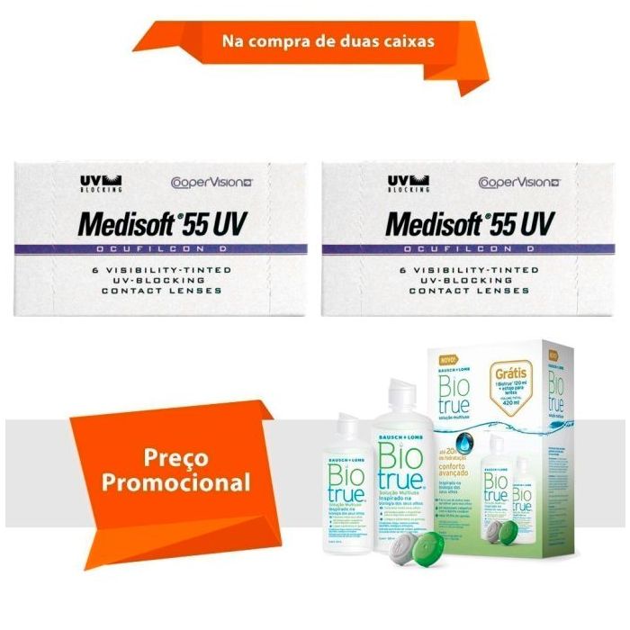 Combo Medisoft 55 Uv com BioTrue