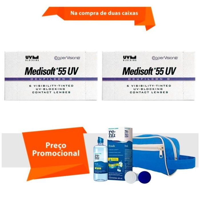 Combo Medisoft 55 Uv com Kit Renu Fresh