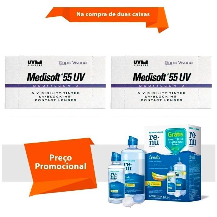 Combo Medisoft 55 Uv com Renu Fresh