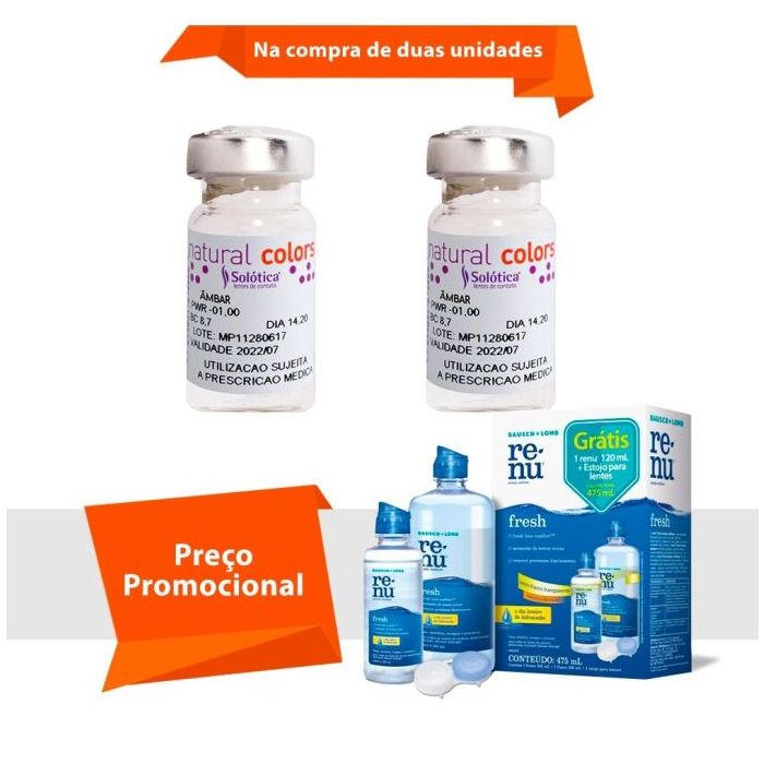 Combo Natural Colors com Grau com Renu Fresh