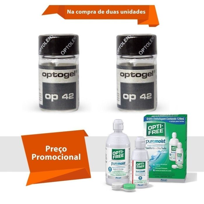 Combo Optogel Op 42 Alto Grau com Opti Free