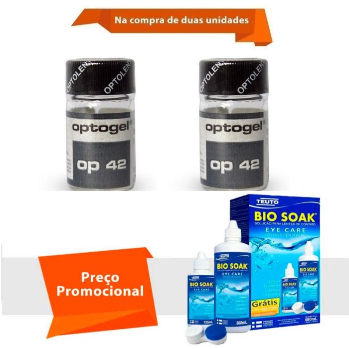 Combo Optogel Op 42 Alto Grau com Bio Soak