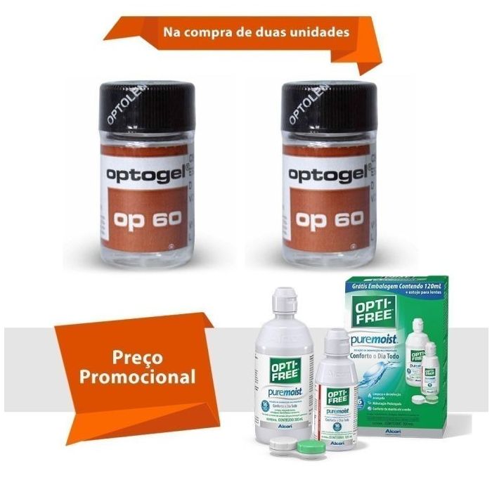 Combo Optogel Op 60 com Opti Free