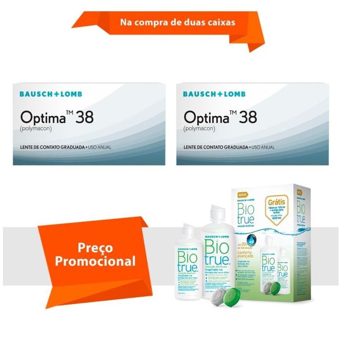 Combo Optima 38 com BioTrue