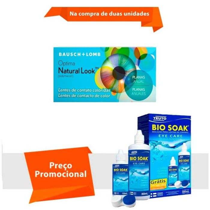 Combo Optima Natural Look Sem Grau com Bio Soak