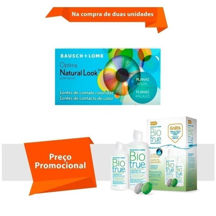 Combo Optima Natural Look Sem Grau com BioTrue
