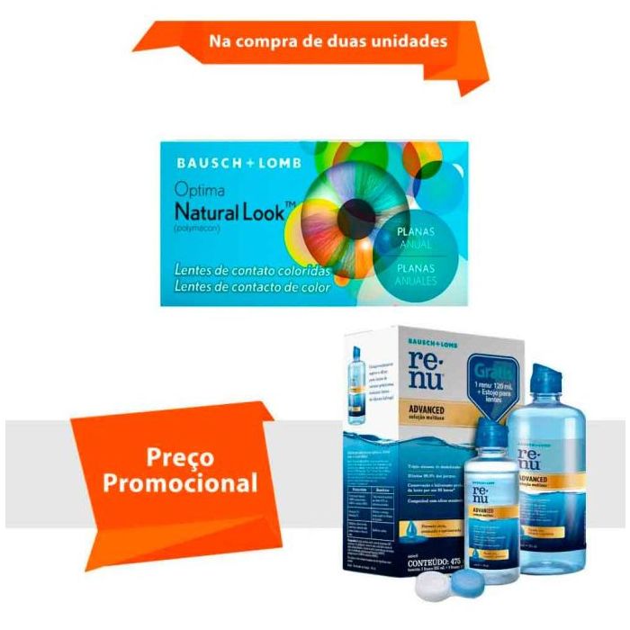Combo Optima Natural Look Sem Grau com Renu Advanced