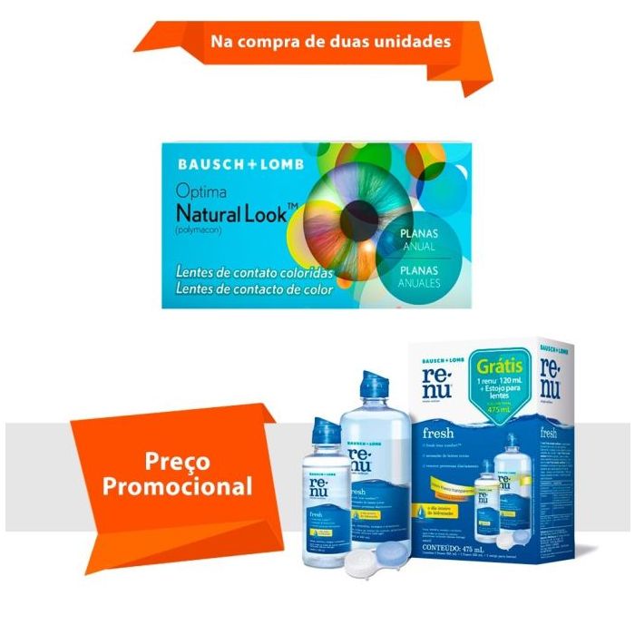 Combo Optima Natural Look Sem Grau com Renu Fresh