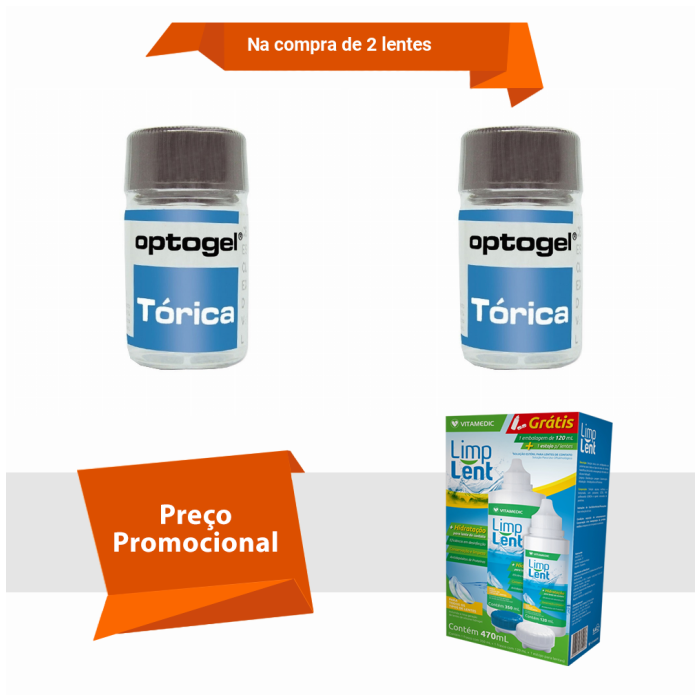 Combo Optogel Tórica para Astigmatismo Com Limp Lent