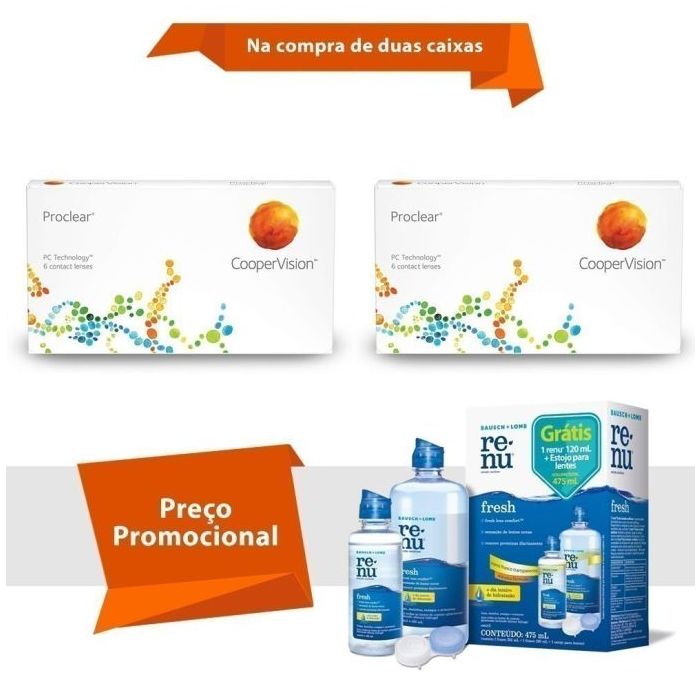 Combo Proclear XR Alto Grau com Renu Fresh