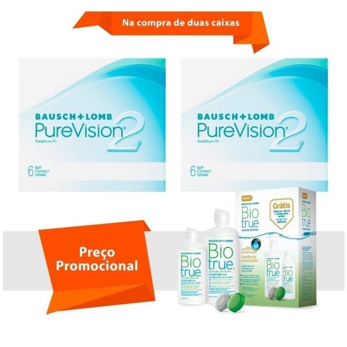 Combo Purevision 2 com BioTrue