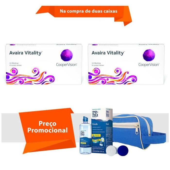 Combo Avaira Vitality com Kit Renu Fresh