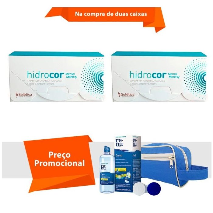 Combo Hidrocor Mensal Sem Grau com Kit Renu Fresh
