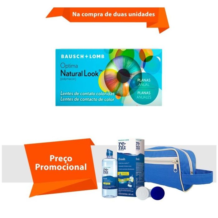 Combo Optima Natural Look Sem Grau com Kit Renu Fresh