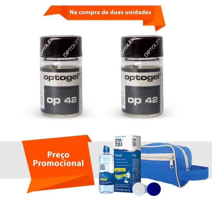 Combo Optogel Op 42 Alto Grau com Kit Renu Fresh