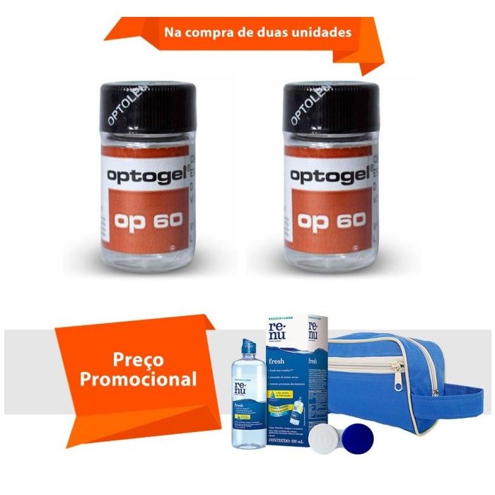 Combo Optogel Op 60 com Kit Renu Fresh