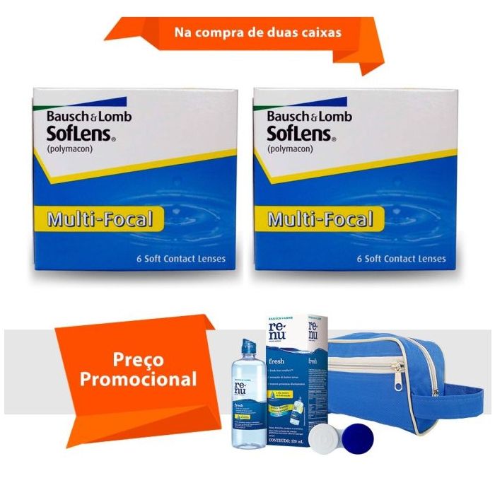 Combo Soflens Multifocal com Kit Renu Fresh