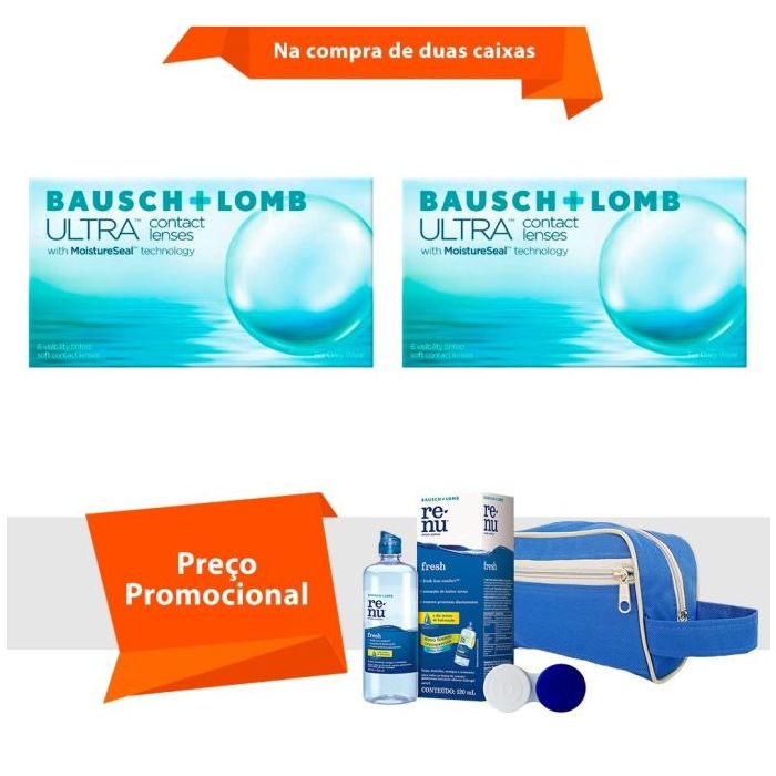 Combo Lente Ultra com Kit Renu Fresh