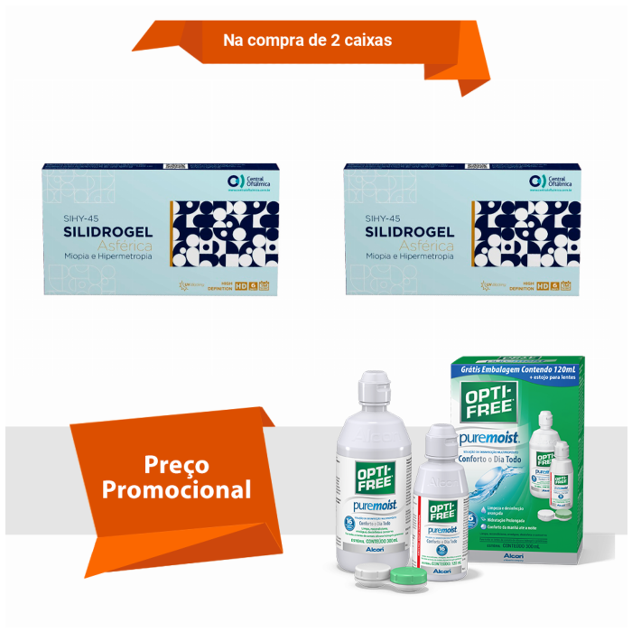 Combo Silidrogel Asférica Com Opti Free