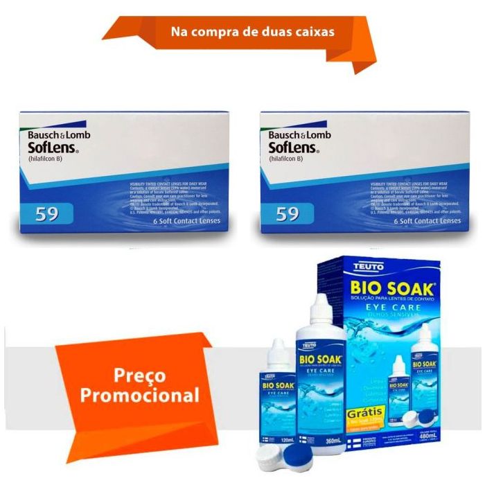 Combo Soflens 59 com Bio Soak