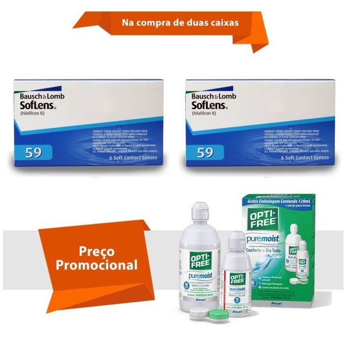 Combo Soflens 59 com Opti Free
