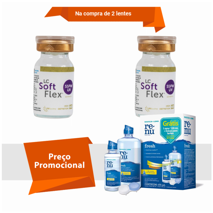 Combo SoftFlex 55 FW UV Com Renu Fresh