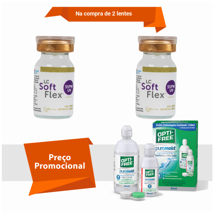 Combo SoftFlex 55 FW UV Com Opti Free