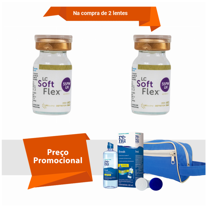 Combo SoftFlex 55 FW UV Com Kit Renu Fresh