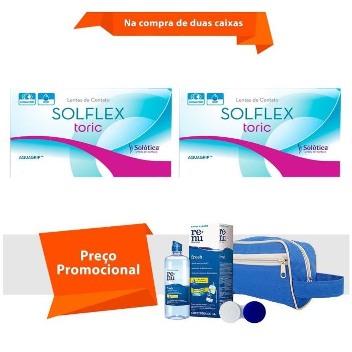 Combo Solflex Toric com Kit Renu Fresh