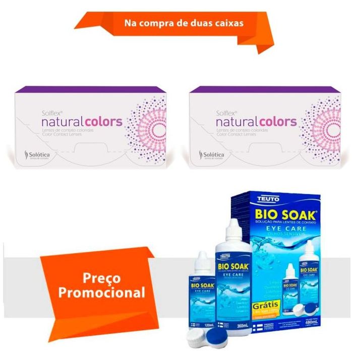Combo Solflex Natural Colors com Grau com Bio Soak