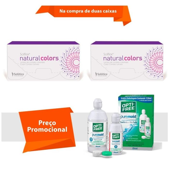 Combo Solflex Natural Colors Sem Grau Com Opti Free